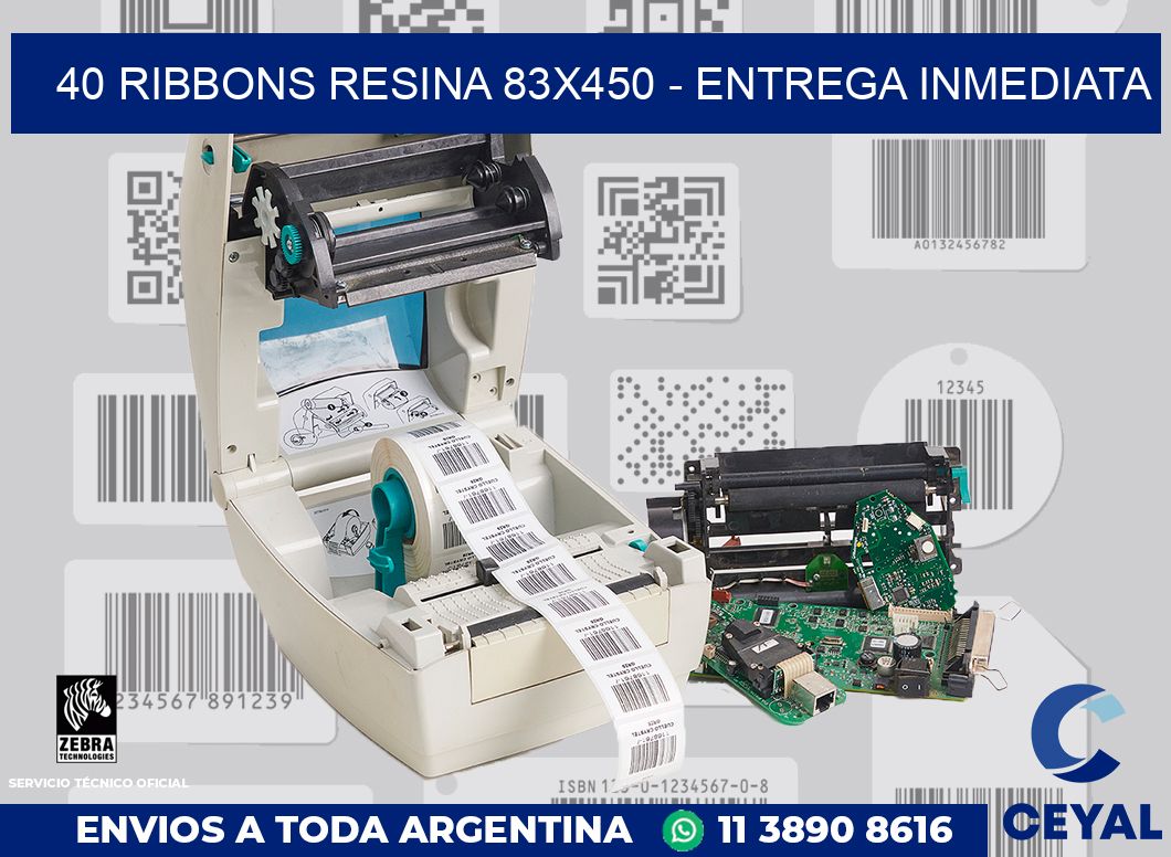 40 Ribbons resina 83x450 - Entrega inmediata