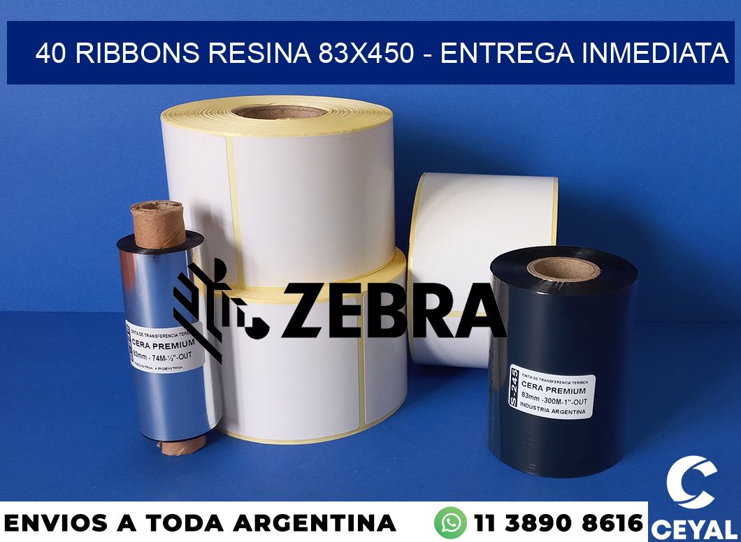40 Ribbons resina 83x450 - Entrega inmediata