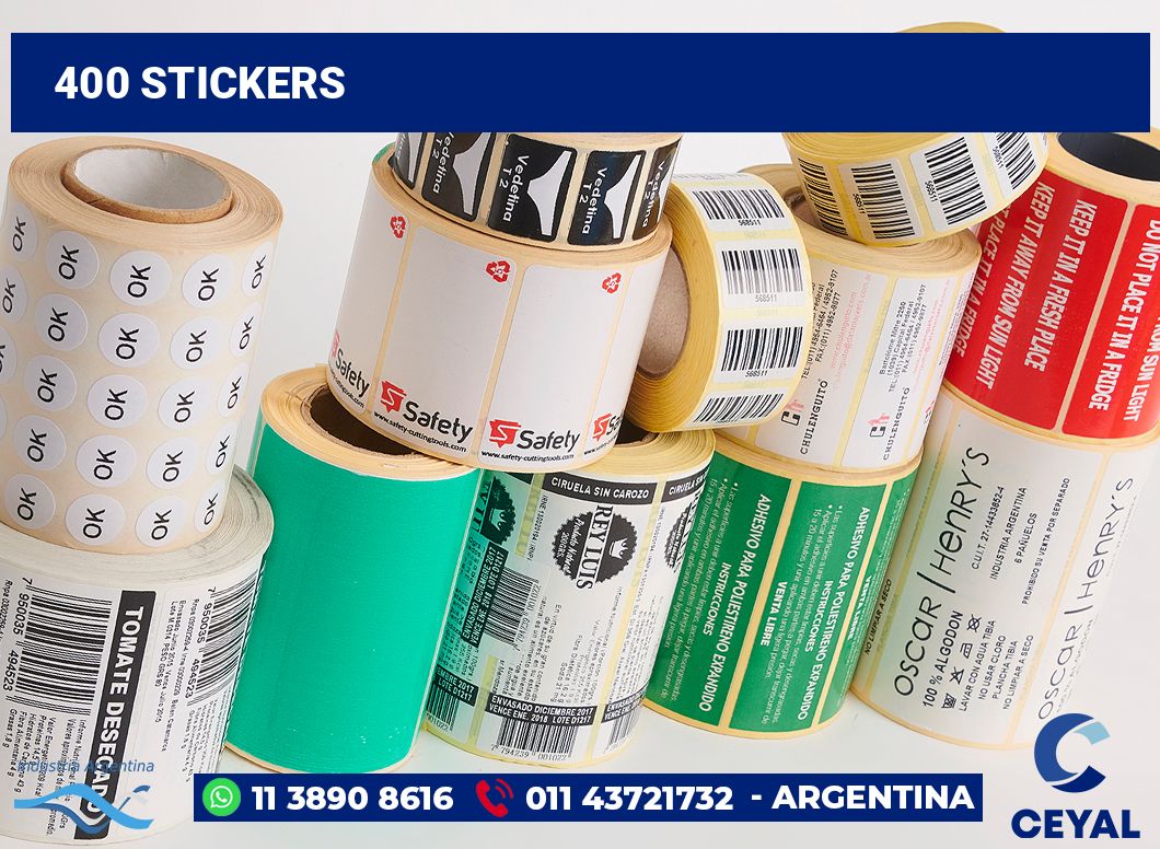 400 Stickers