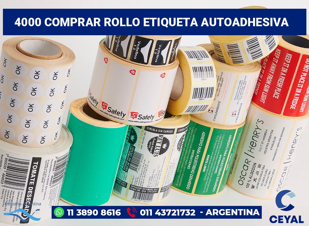 4000 Comprar rollo etiqueta autoadhesiva