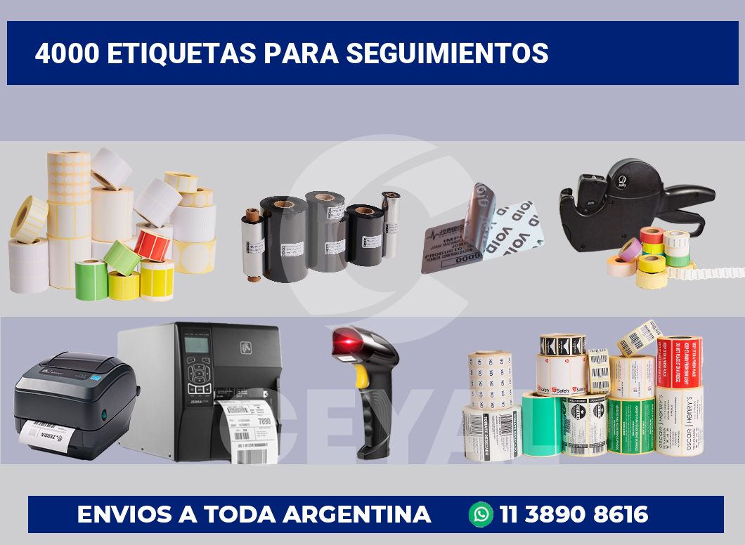 4000 Etiquetas para seguimientos