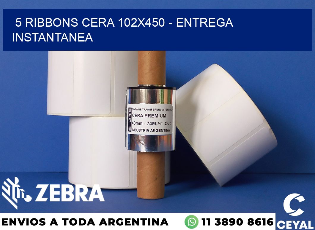 5 Ribbons cera 102x450 - entrega instantanea