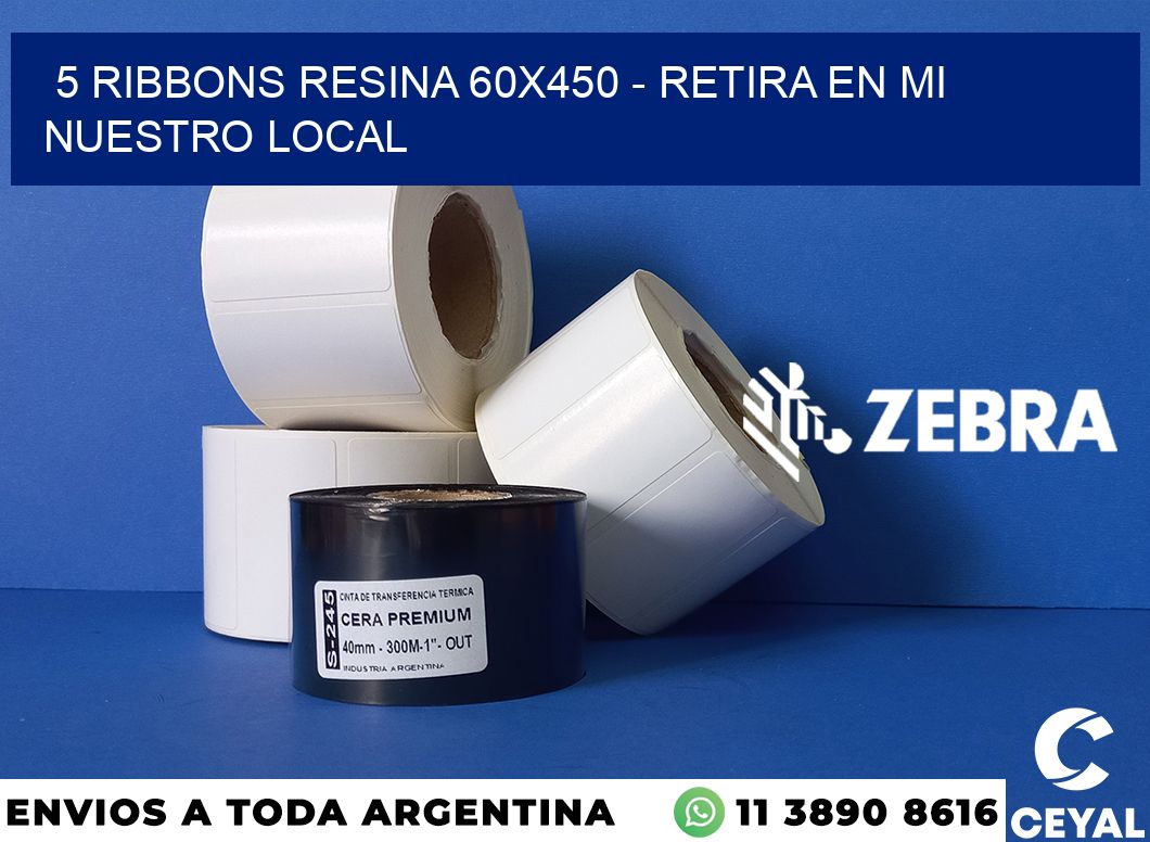 5 Ribbons resina 60x450 - retira en mi nuestro local