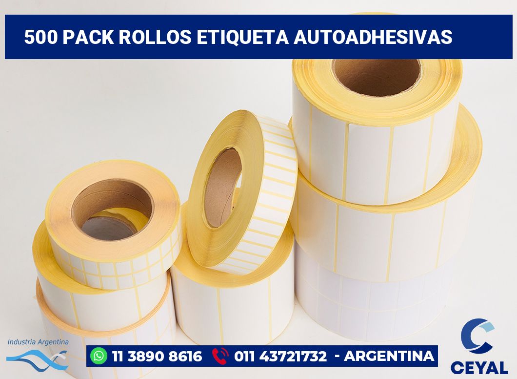 500 Pack rollos etiqueta autoadhesivas