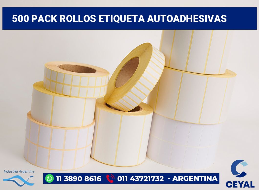 500 Pack rollos etiqueta autoadhesivas