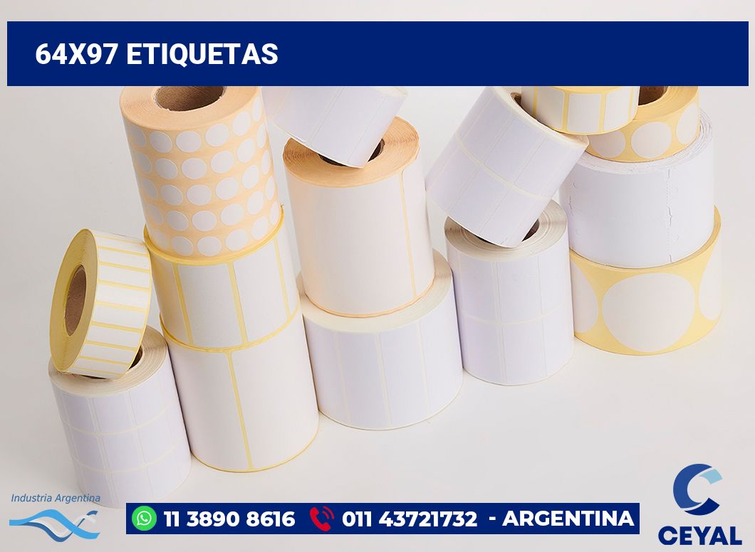 64x97 Etiquetas