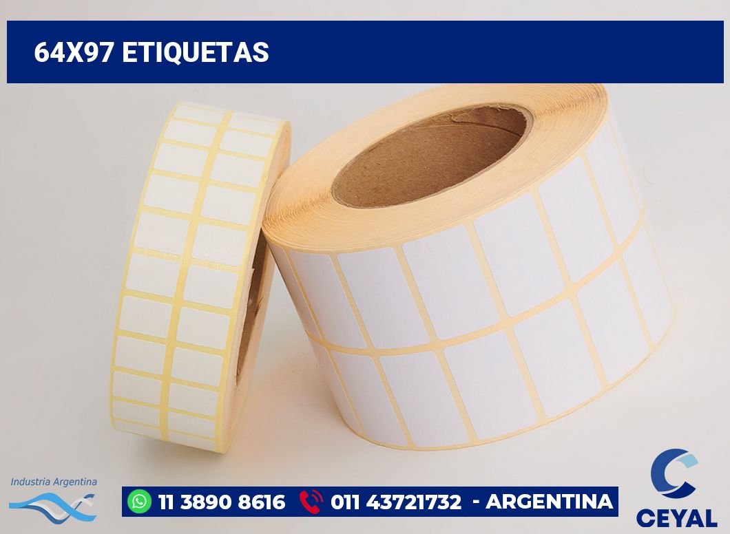 64x97 Etiquetas