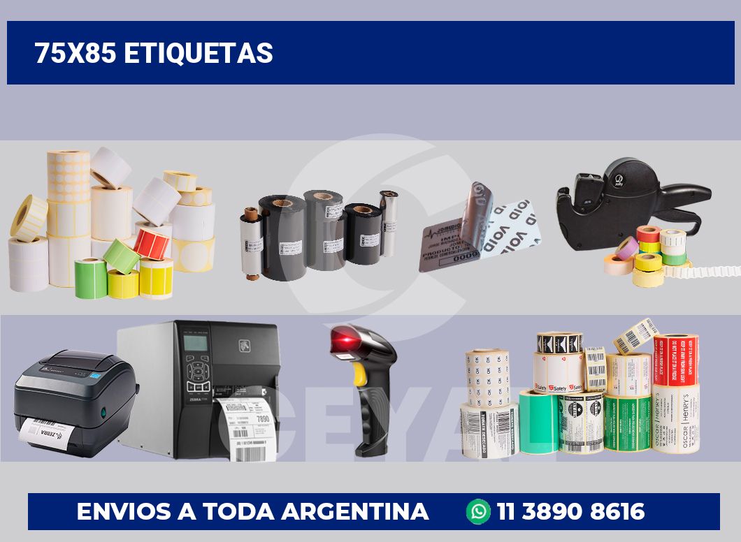 75×85 Etiquetas