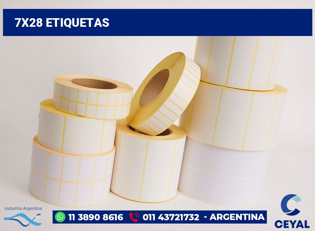 7x28 Etiquetas