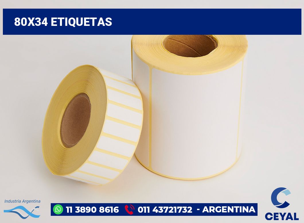 80x34 Etiquetas