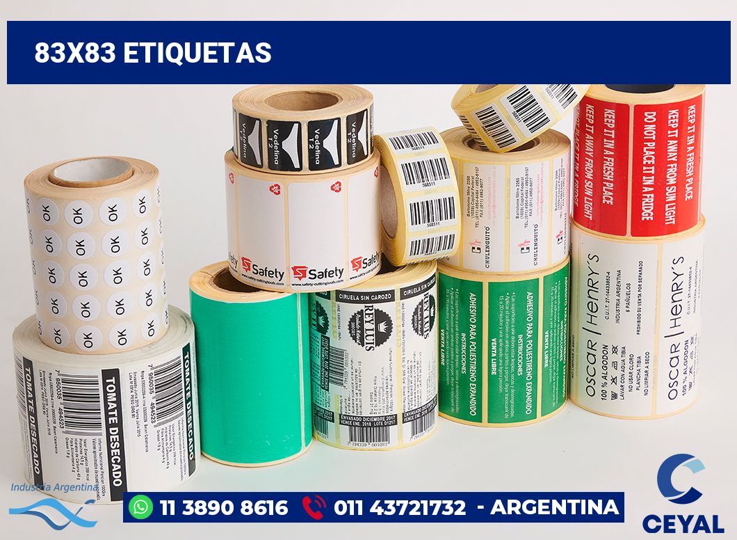 83x83 Etiquetas