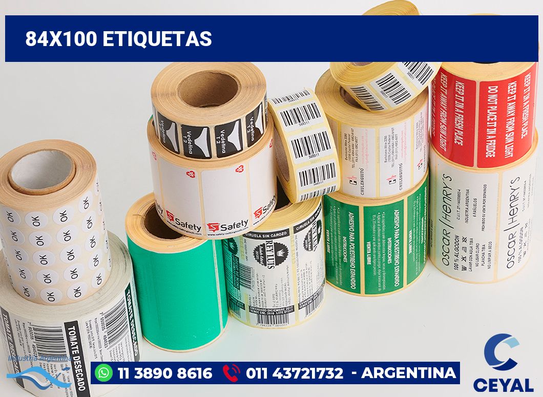84x100 Etiquetas