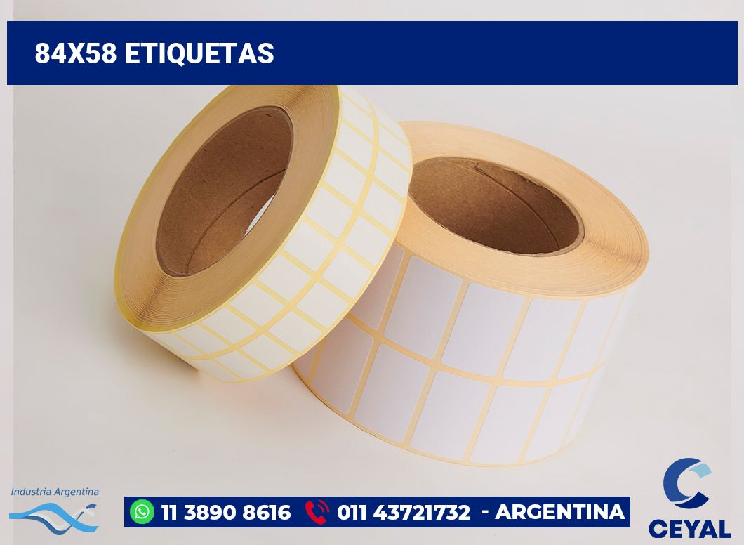 84x58 Etiquetas