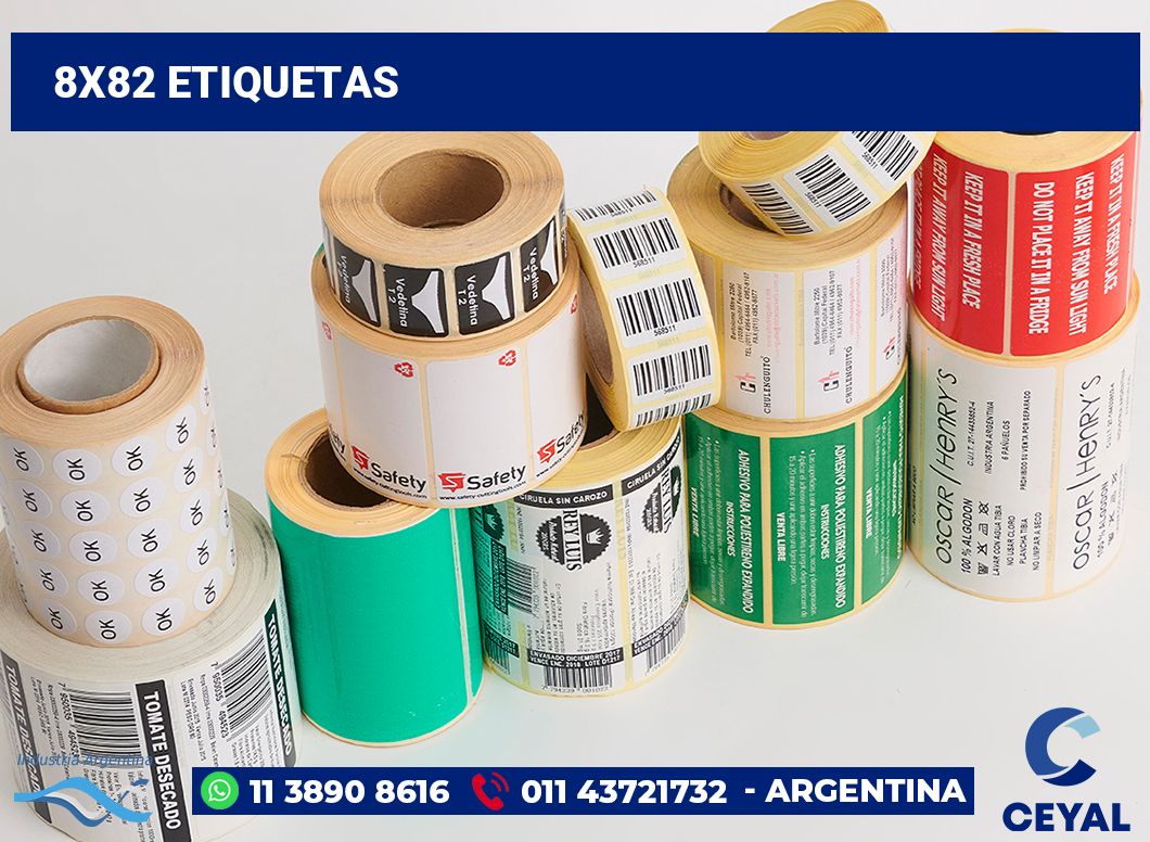 8x82 Etiquetas
