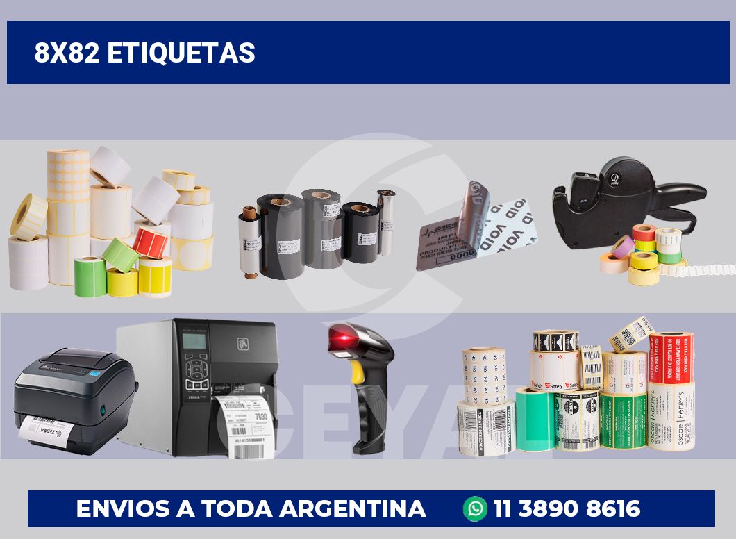 8×82 Etiquetas