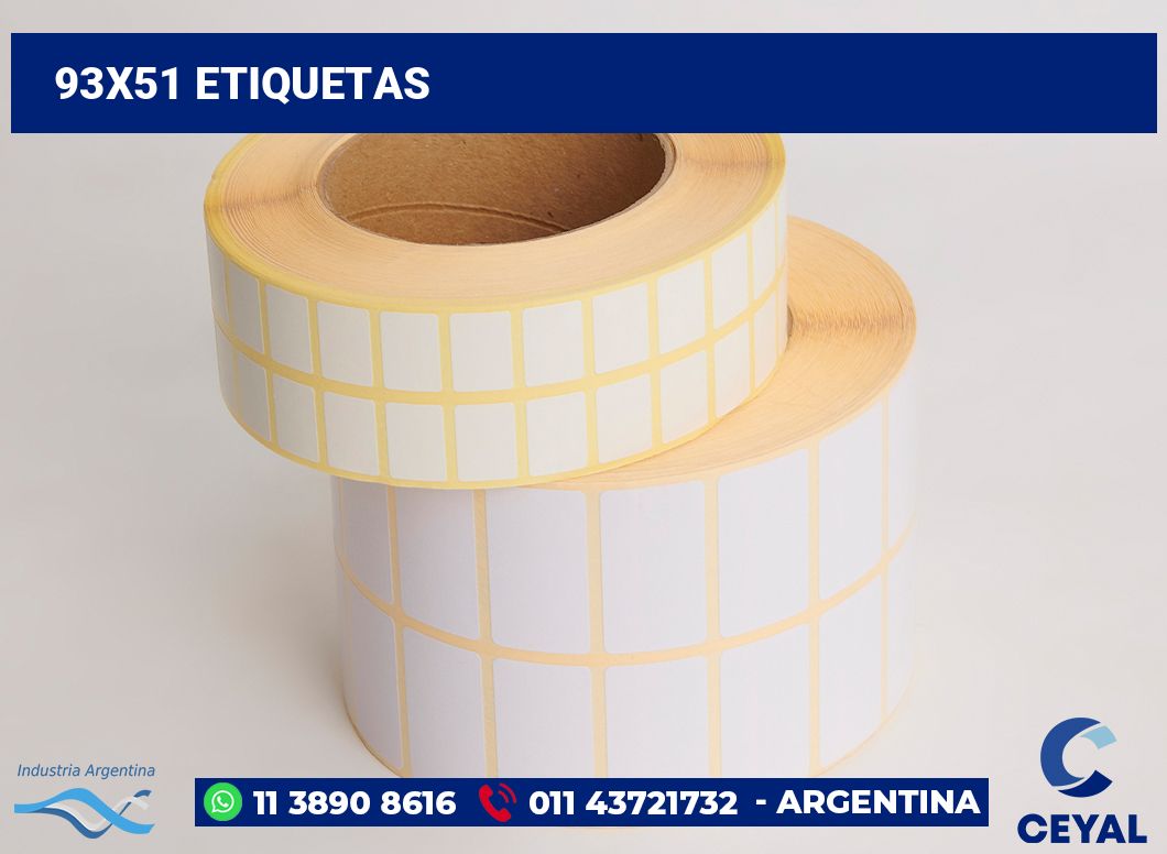 93x51 Etiquetas
