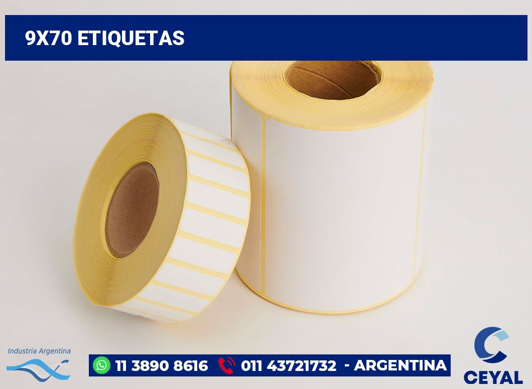9x70 Etiquetas