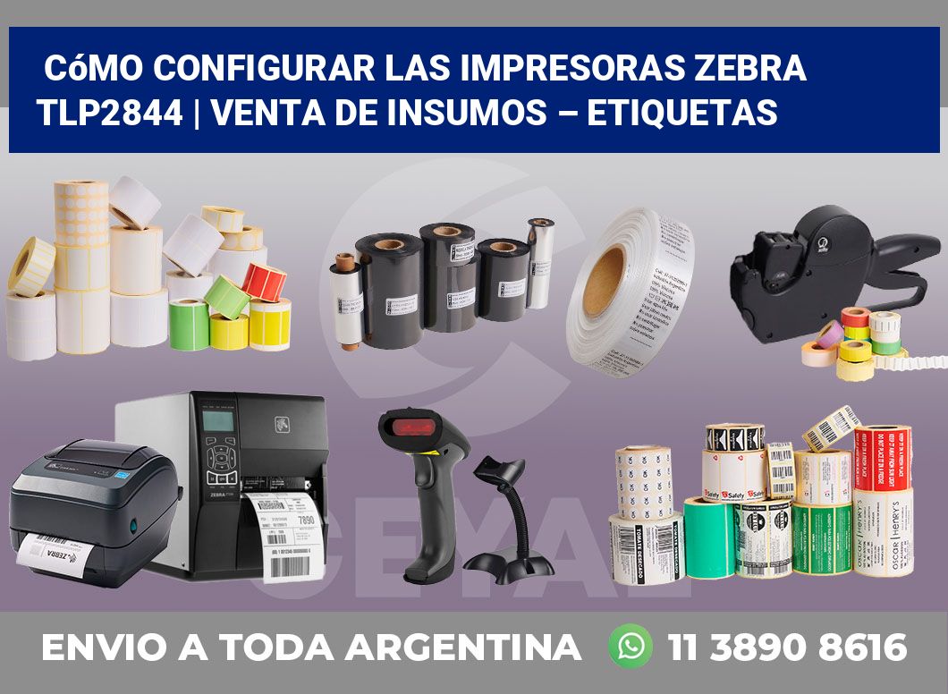 Cómo configurar las impresoras Zebra TLP2844 | Venta de insumos – Etiquetas