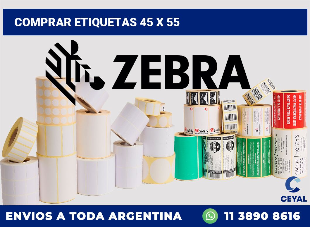 Comprar etiquetas 45 x 55