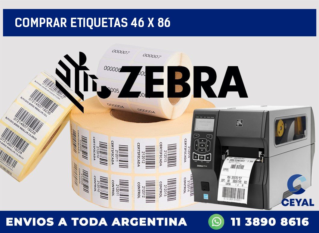 Comprar etiquetas 46 x 86