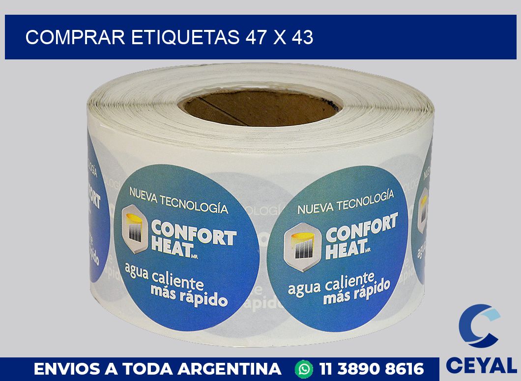 Comprar etiquetas 47 x 43