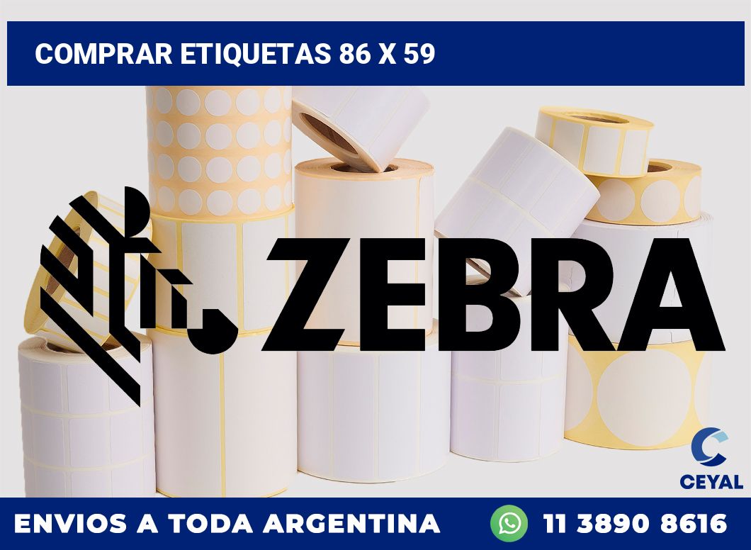 Comprar etiquetas 86 x 59