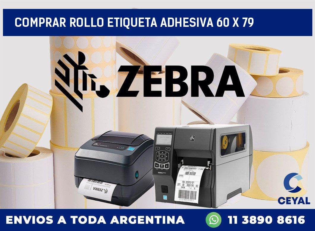 Comprar rollo etiqueta adhesiva 60 x 79