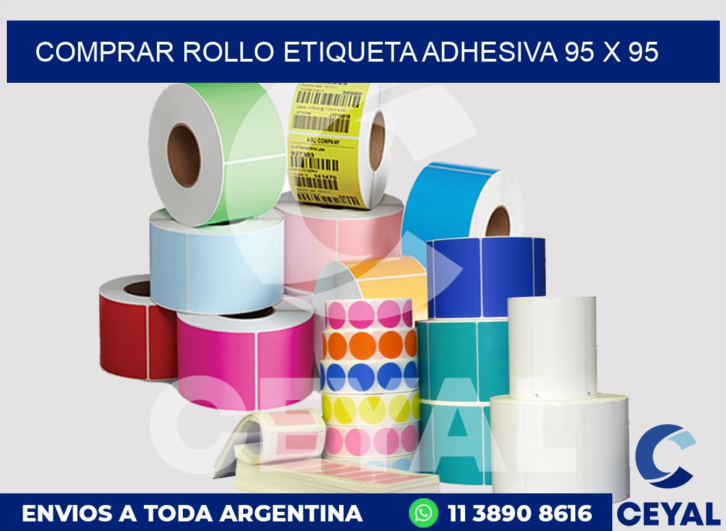 Comprar rollo etiqueta adhesiva 95 x 95