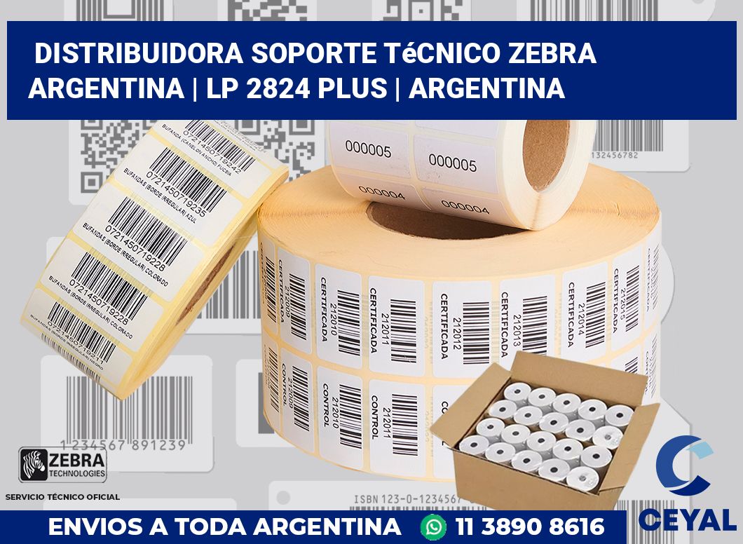 Distribuidora soporte técnico Zebra Argentina | LP 2824 Plus | Argentina
