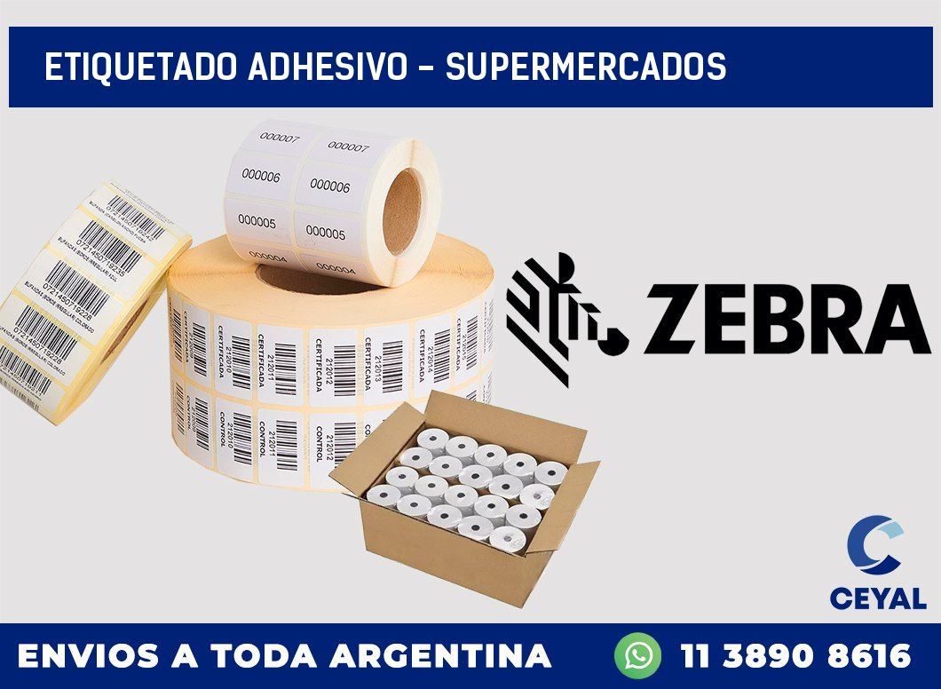 Etiquetado adhesivo – supermercados