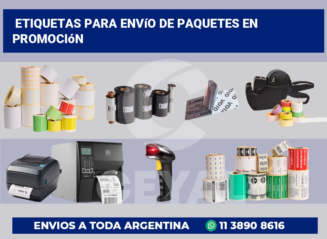 Etiquetas para Envío de Paquetes en Promoción