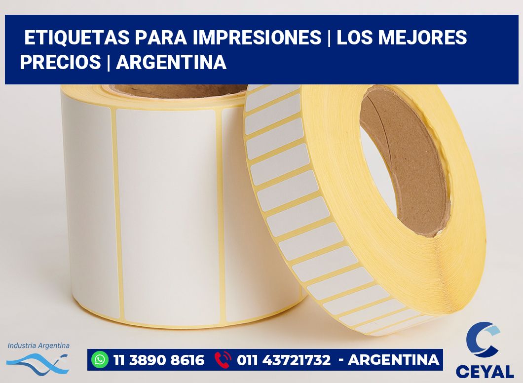 Etiquetas para impresiones | Los mejores precios | Argentina
