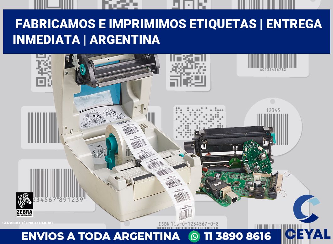 Fabricamos e imprimimos etiquetas | Entrega inmediata | Argentina