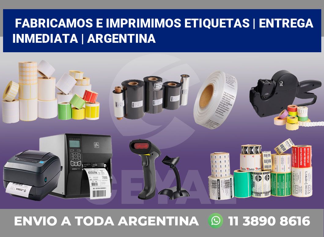 Fabricamos e imprimimos etiquetas | Entrega inmediata | Argentina