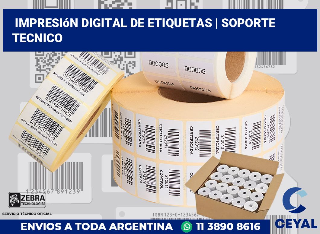 Impresión digital de etiquetas | soporte tecnico
