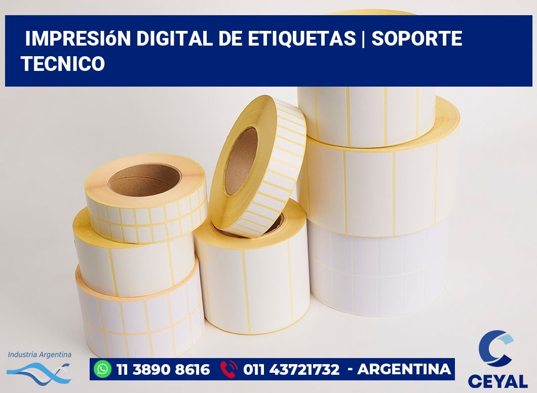 Impresión digital de etiquetas | soporte tecnico