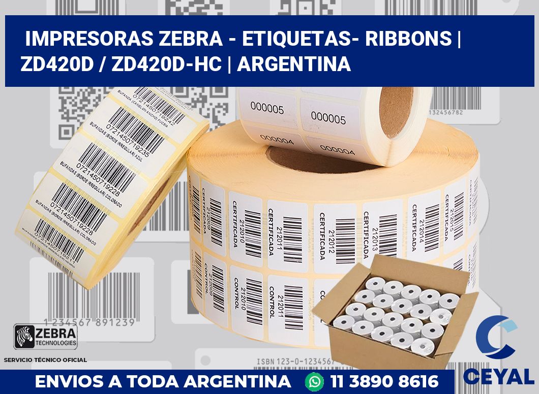 Impresoras Zebra - Etiquetas- Ribbons | ZD420d / ZD420d‑HC | Argentina