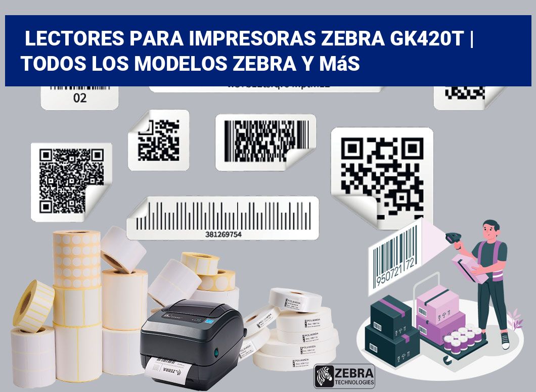 Lectores para impresoras Zebra GK420t | Todos los modelos Zebra y más