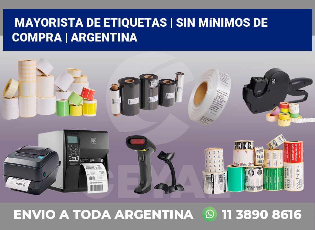 Mayorista de etiquetas | Sin mínimos de compra | Argentina