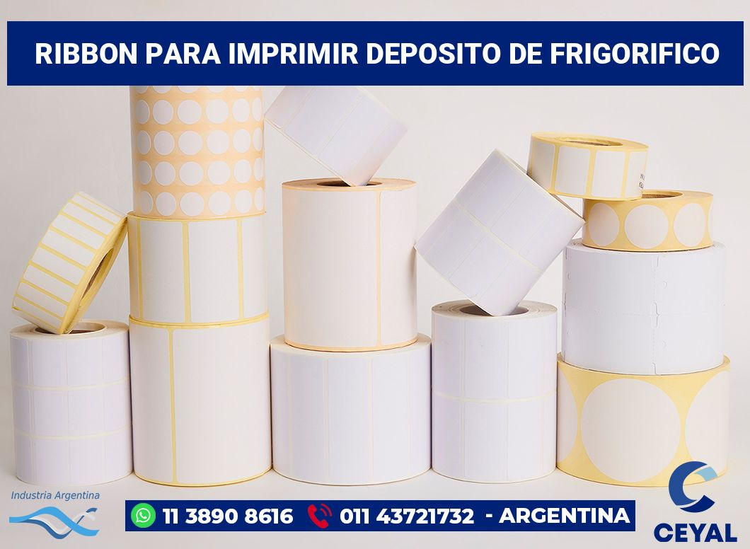 Ribbon para imprimir Deposito de frigorifico