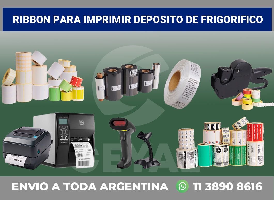 Ribbon para imprimir Deposito de frigorifico