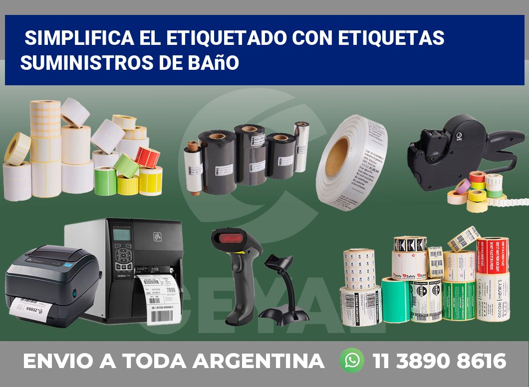 Simplifica el Etiquetado con Etiquetas Suministros de Baño