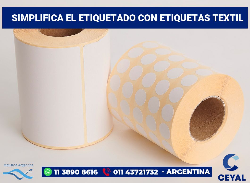 Simplifica el Etiquetado con Etiquetas textil