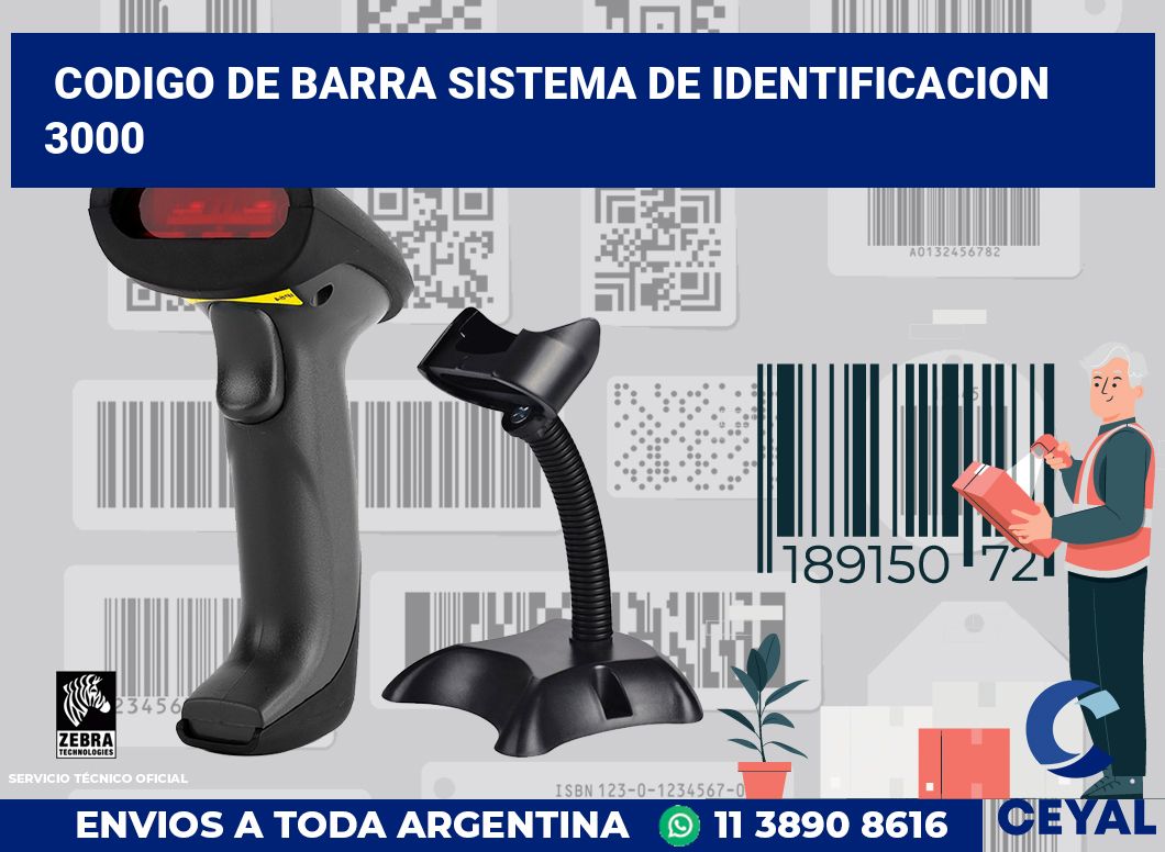 codigo de barra sistema de identificacion 3000