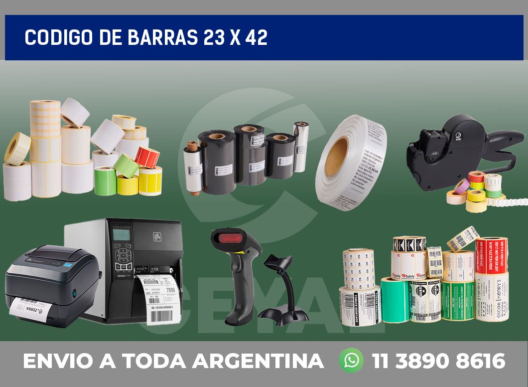 codigo de barras 23 x 42