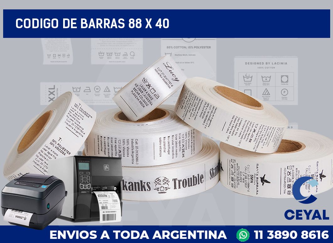 codigo de barras 88 x 40