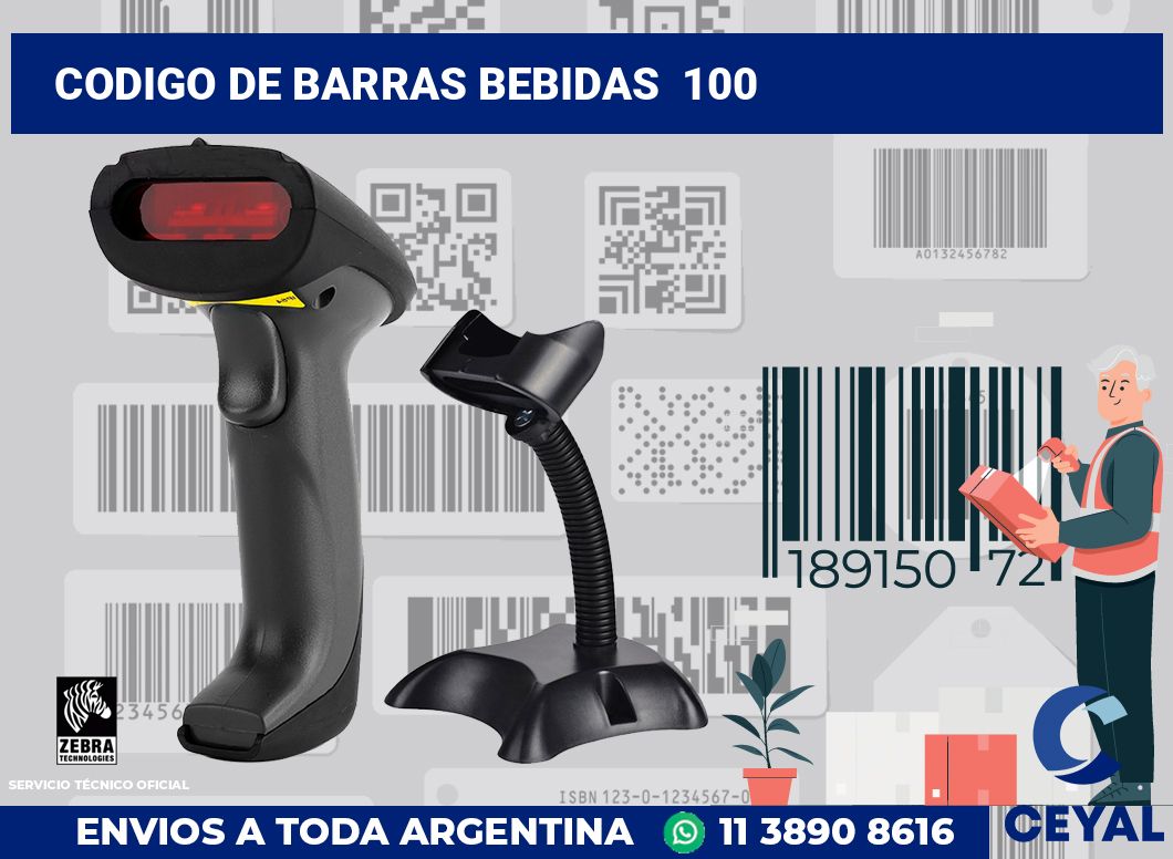 codigo de barras bebidas 100