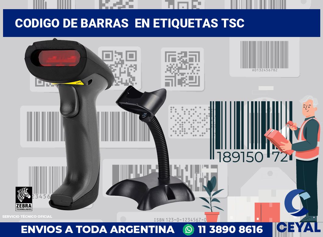 codigo de barras en etiquetas tsc