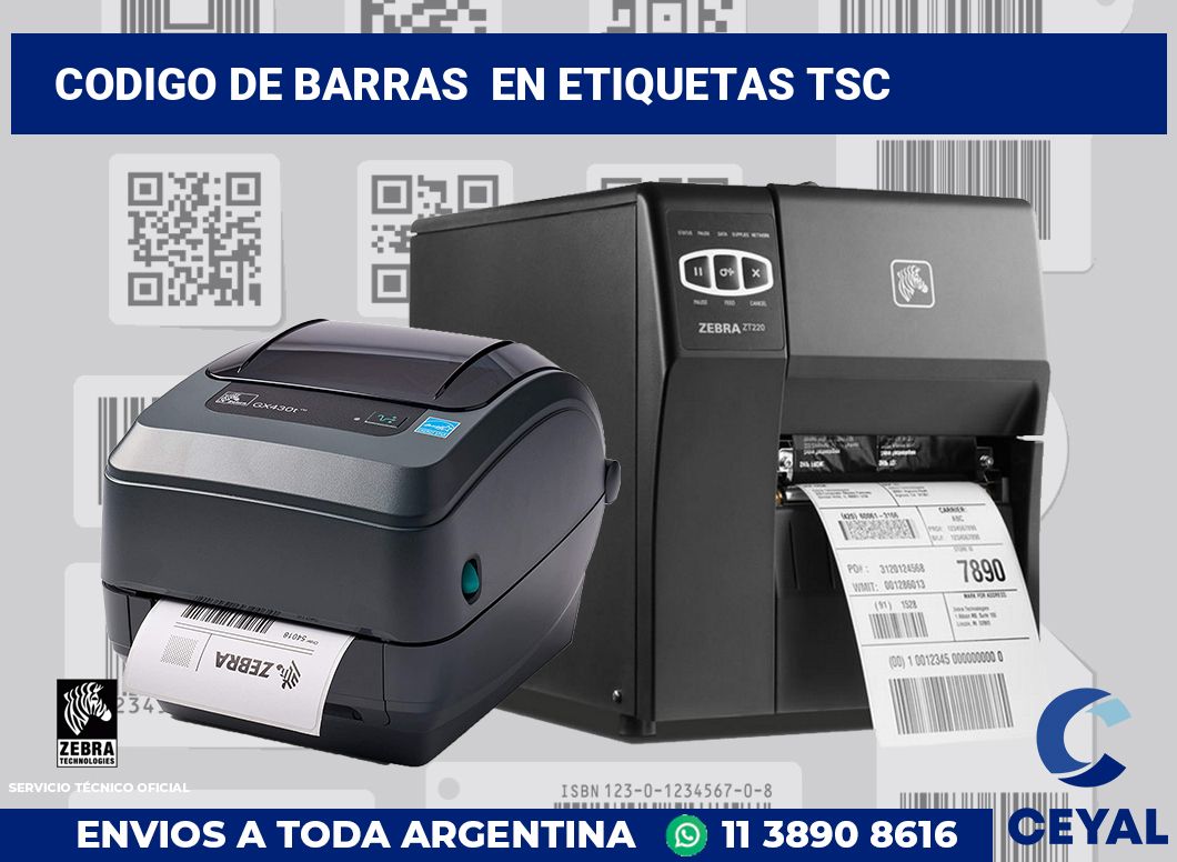 codigo de barras en etiquetas tsc