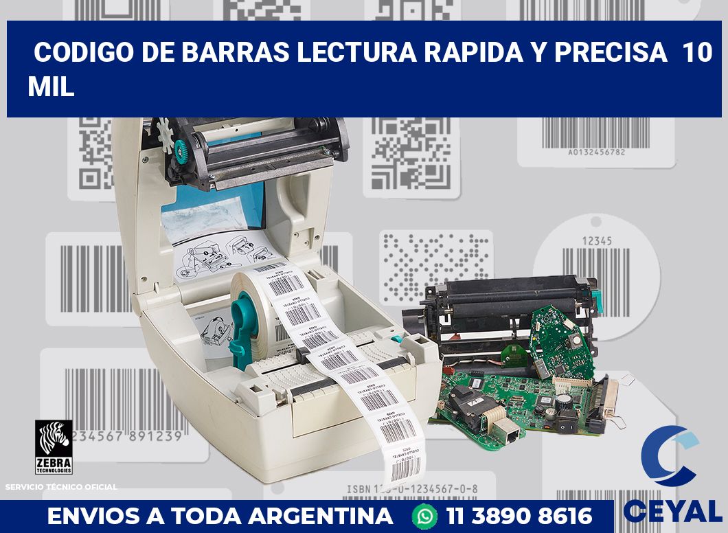 codigo de barras lectura rapida y precisa  10 mil